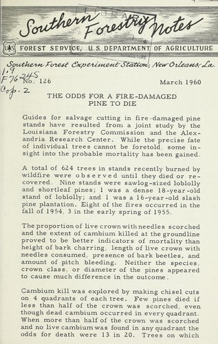 Cover for Southern forestry notes
