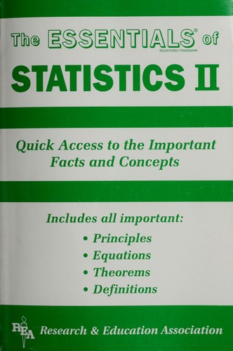 Cover for The ESSENTIALS of statistics II