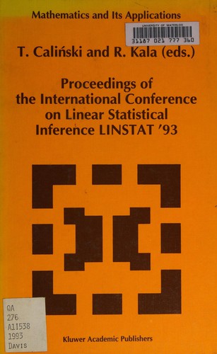Cover for Proceedings of the International Conference on Linear Statistical Inference