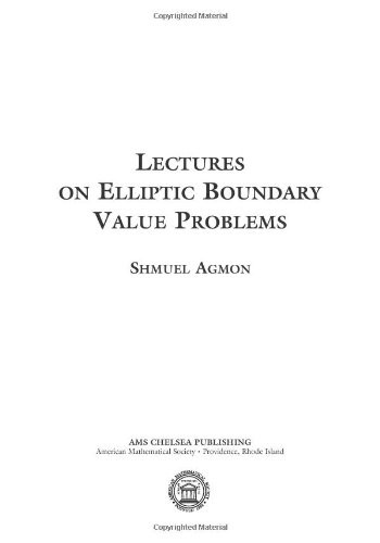 Cover for Lectures on elliptic boundary value problems