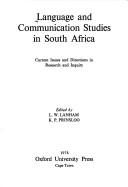 Cover for Language and communication studies in South Africa