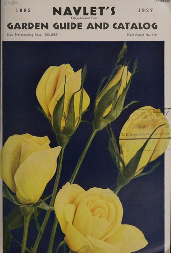 Cover for Navlet's garden guide and catalog, 1885-1937