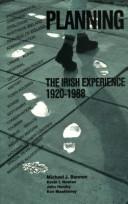 Cover for A Hundred years of Irish planning.