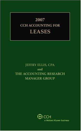 Cover for CCH Accounting for Leases (2007)