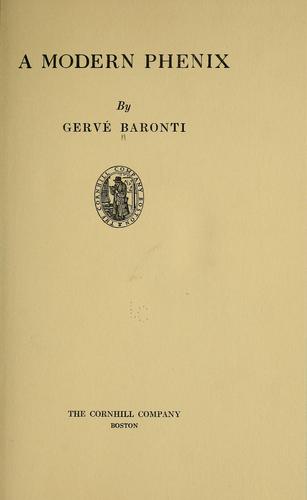 Cover for A modern phenix