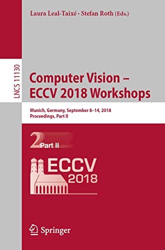 Cover for Computer Vision – ECCV 2018 Workshops