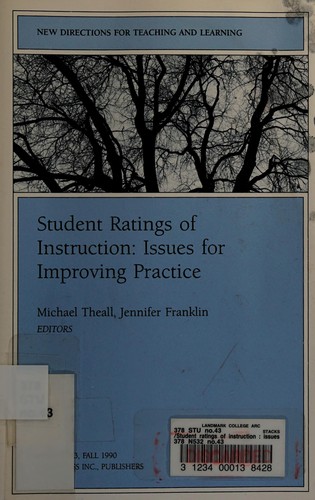 Cover for Student Ratings of Instruction