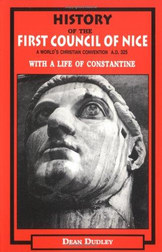 Cover for History of the first Council of Nice