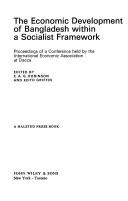 Cover for The Economic development of Bangladesh within a socialist framework;