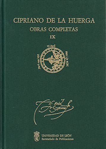 Cover for Cipriano de la Huerga. Obras Completas. Vol. IX "Estudio monográfico colectivo"