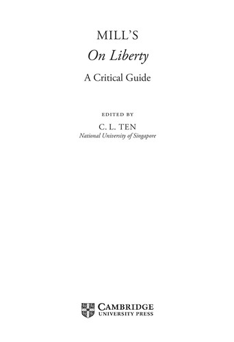 Cover for Mill's 'On liberty'