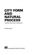 Cover for City form and natural processes