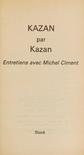 Cover for Kazan par Kazan