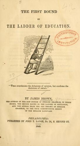 Cover for The first round in the ladder of education ...