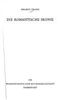 Cover for Die romantische Ironie.