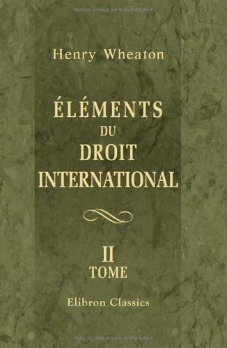 Cover for Éléments du droit international