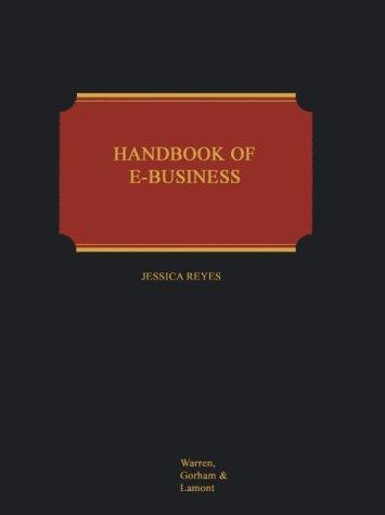 Cover for Handbook of E-Business (Electronic Commerce)