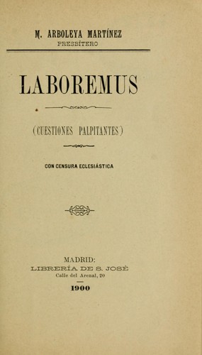 Cover for Laboremus