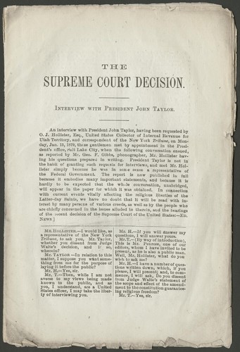 Cover for The Supreme Court decision in the Reynolds case