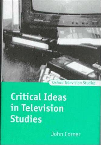 Cover for Critical ideas in television studies