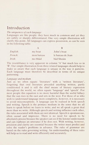 Cover for English Grammar