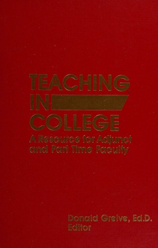 Cover for Teaching in college