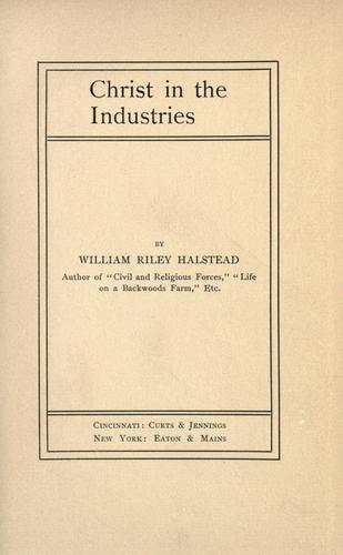 Cover for Christ in the industries