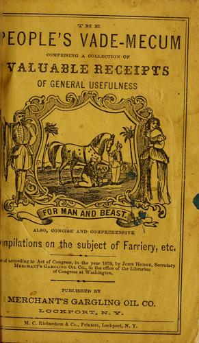 Cover for The people's vade-mecum