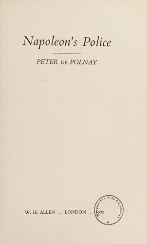 Cover for Napoleon's police.