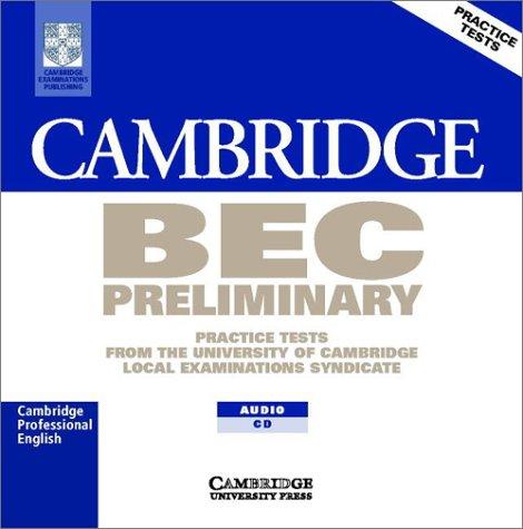 Cover for Cambridge BEC Preliminary Audio CD