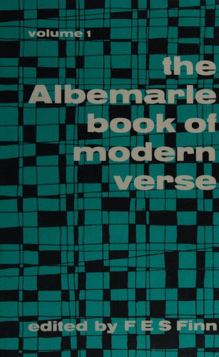 Cover for The Albemarle book of modern verse.