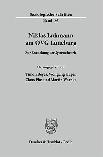 Cover for Niklas Luhmann Am Ovg Luneburg
