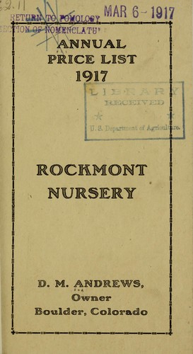 Cover for Annual price list