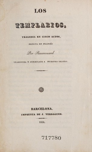 Cover for Los templarios