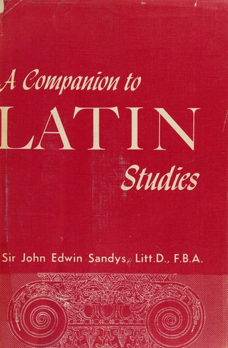 Cover for A companion to Latin studies