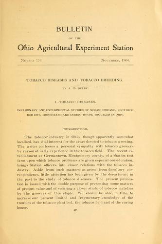 Cover for Tobacco diseases and tobacco breeding...
