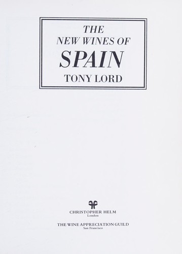 Cover for The New Wines of Spain