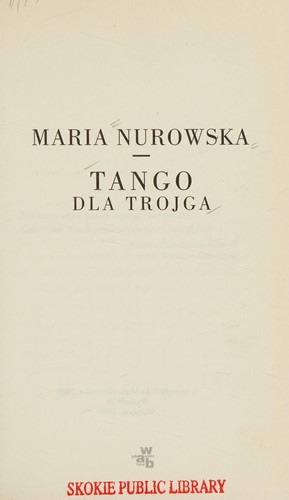 Cover for Tango dla trojga