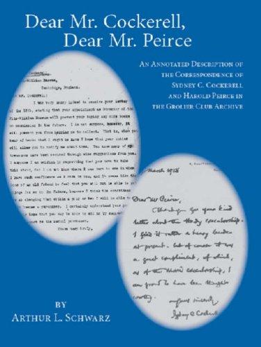 Cover for Dear Mr. Cockerell, Dear Mr Peirce