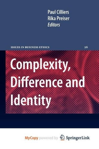 Cover for Complexity, Difference and Identity