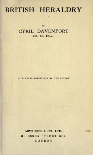 Cover for British heraldry.