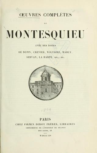 Cover for Oeuvres complètes
