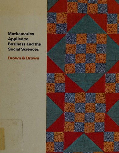 Cover for Mathematics applied to business and the social sciences