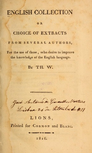 Cover for English collection