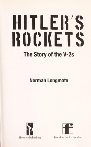 Cover for Hitler's rockets