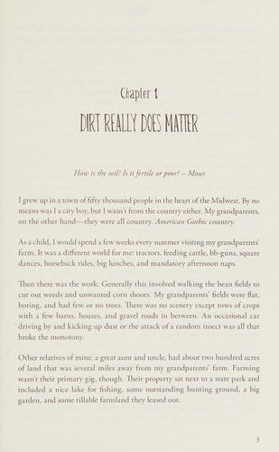 Cover for Dirt Matters