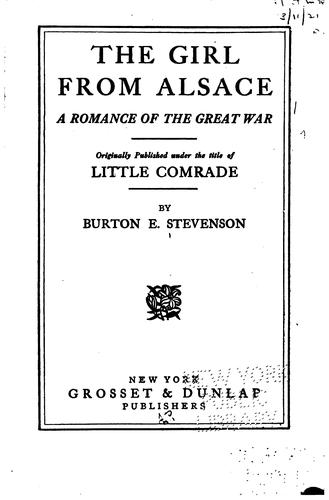 Cover for The girl from Alsace