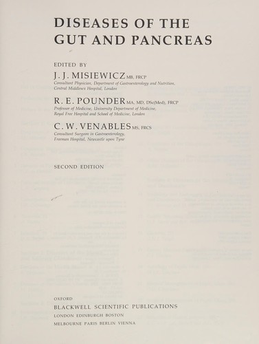Cover for Diseases of the gut and pancreas