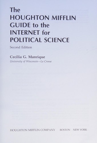 Cover for Political Science Guide to the Internet