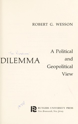 Cover for The Russian dilemma